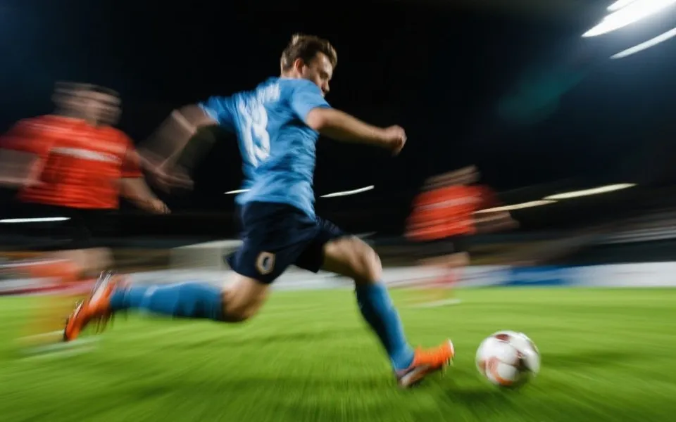 足球赛场快攻时刻